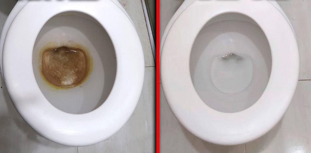 Cómo quitar las manchas de cal de la taza del inodoro y dejarla como Cómo quitar las manchas de cal de la taza del inodoro y dejarla como